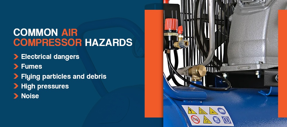 Common air compressor hazards