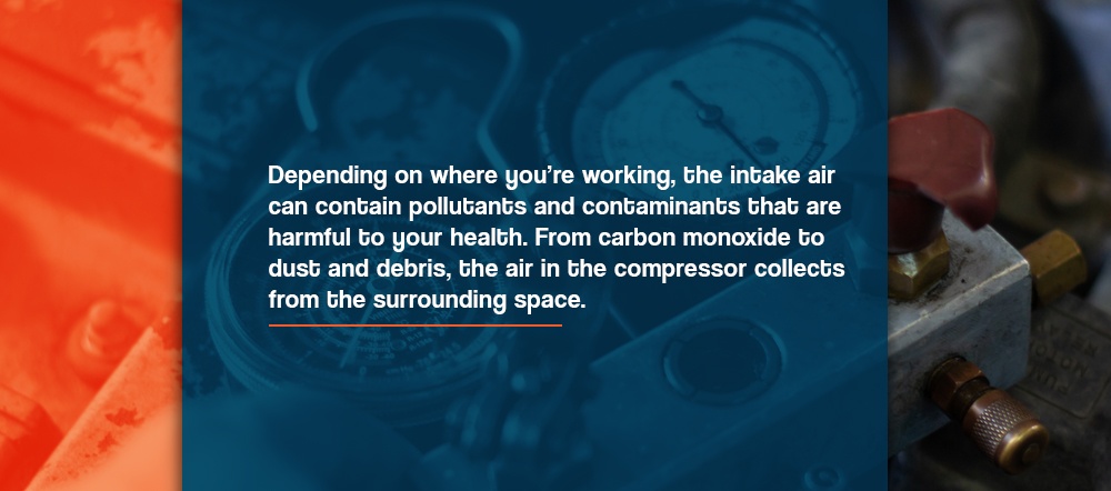 Is it safe to breathe air from a compressor?