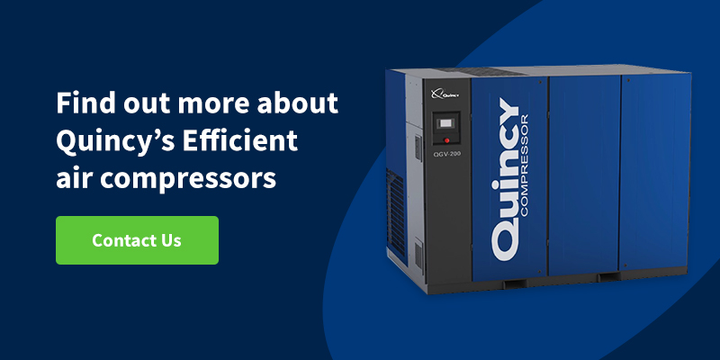 Find out more about Quincy's efficient air compressors