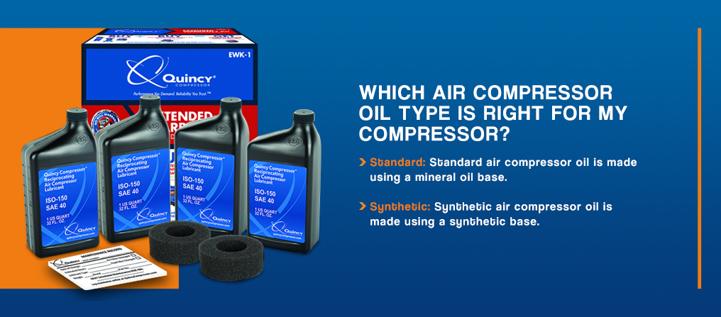 Cómo elegir el aceite adecuado para su compresor de aire - Quincy Compressor