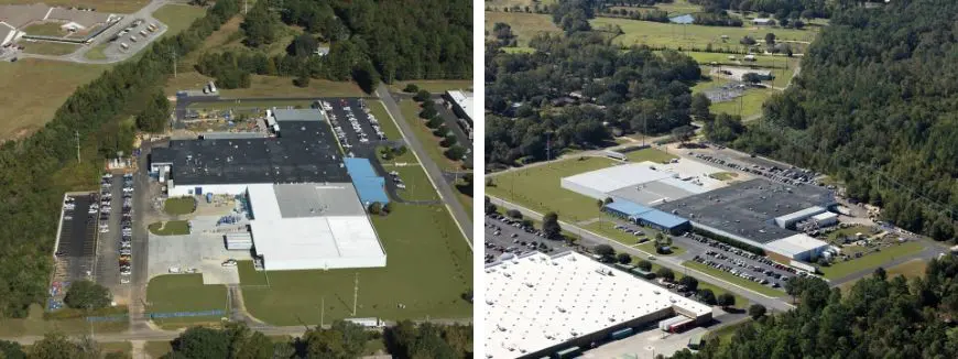 Aerial View of Quincy Compressor in Bay Minette