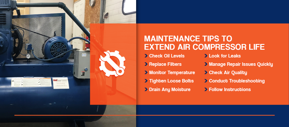 Maintenance tips to extend air compressor life