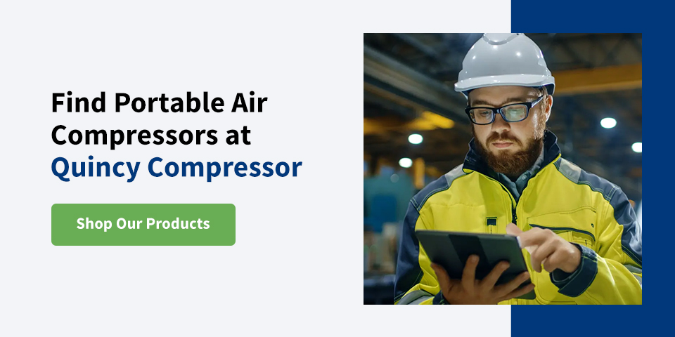 Acerca de los compresores de aire portátiles - Quincy Compressor