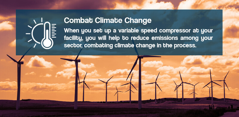 Reduce emissions with air compressors