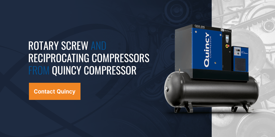 contact quincy for rotary and reciprocating compressors