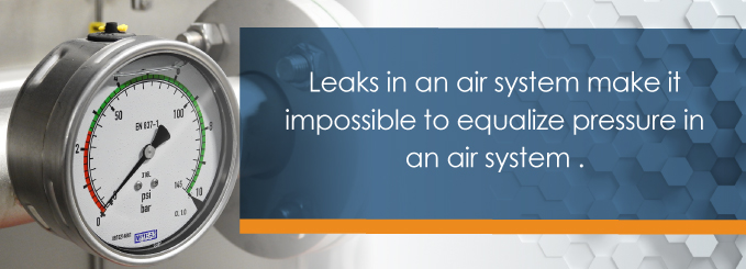 leaks in an air system