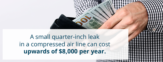 why you need to fix compressed air leaks