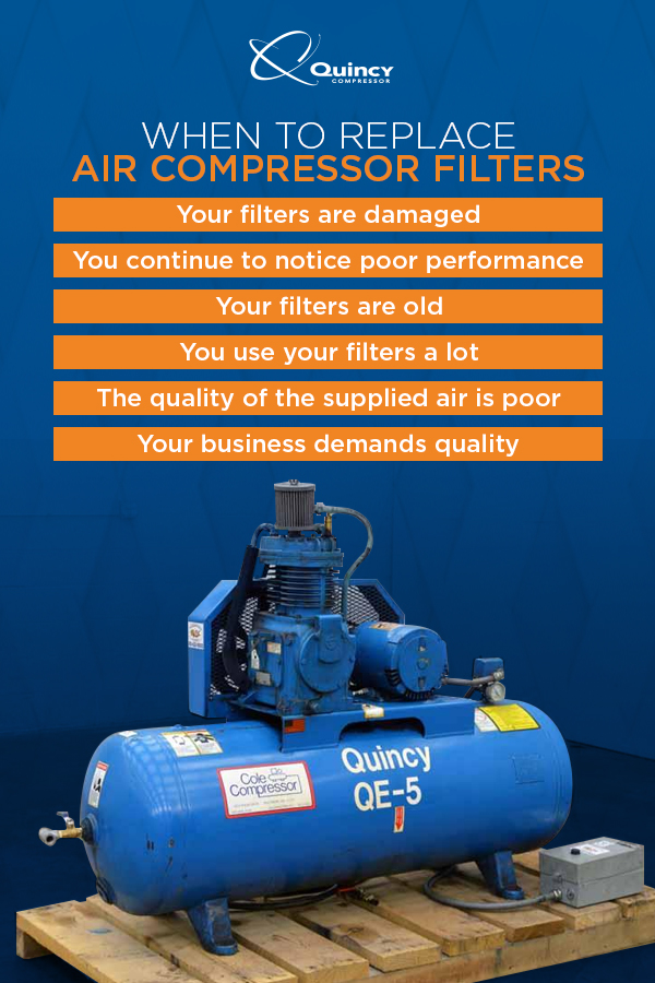 When to replace air compressor filters