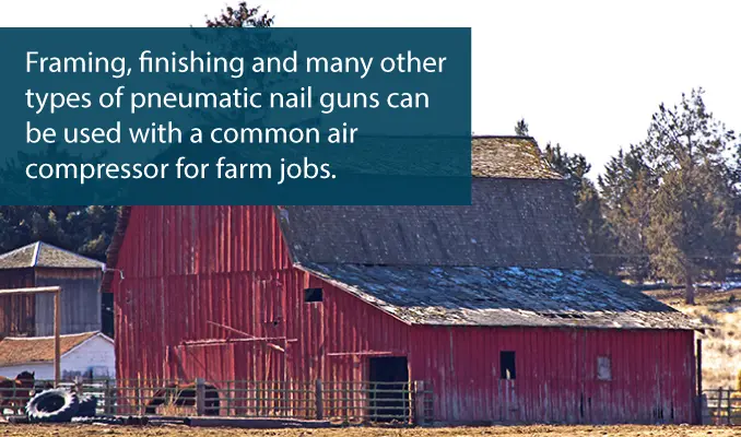 how to use an air compressor on a farm