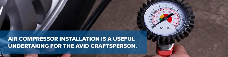 Instala un compresor de aire en tu garaje