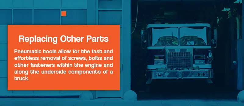 Las herramientas neumáticas permiten la rápida y sencilla extracción de tornillos, tornillos y otros sujetadores