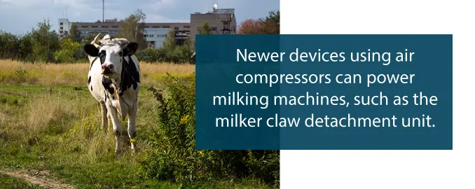 air compressor dairy farm uses