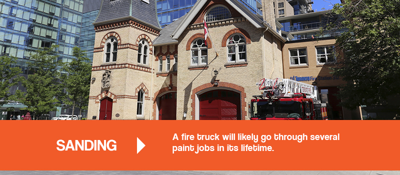 a fire truck will likely gothrough several paint jobs in its lifetime