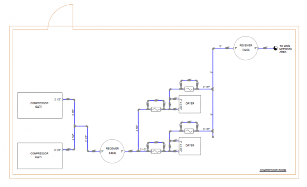 Air Compressor Piping | Quincy Compressor