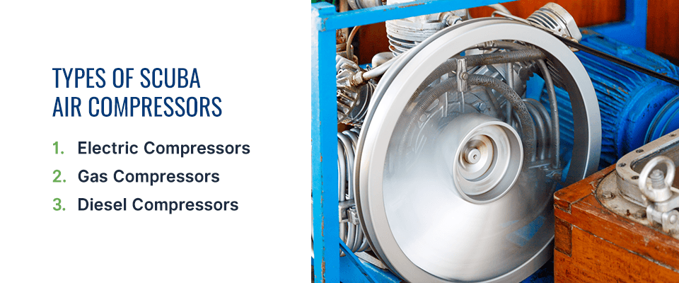 types of scuba air compressors