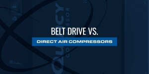 belt drive vs direct air compressors