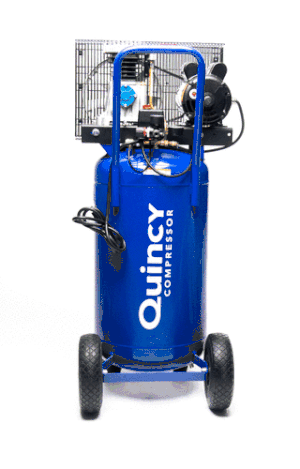 Quincy Single Stage Portable Electric Air Compressor 2 HP 24Gallon  Horizontal 7.4 CFM
