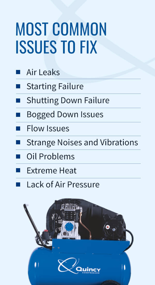 common air compressor issues to fix