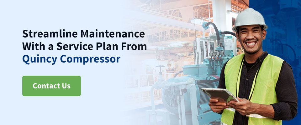 streamline maintenance with a service plan from Quincy Compressor