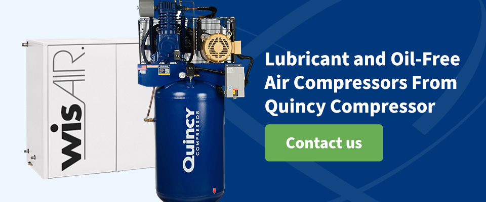 Lubricated and Oil-Free Air Compressors From Quincy Compressor