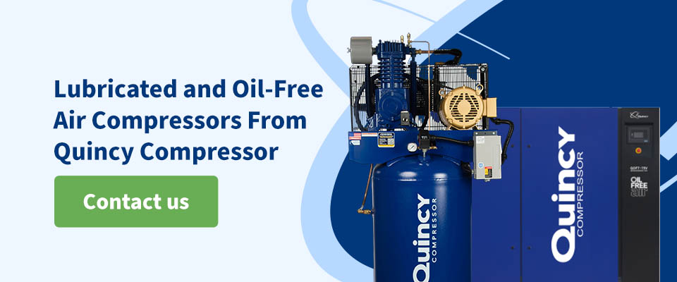Lubricated and Oil-Free Air Compressors From Quincy Compressor