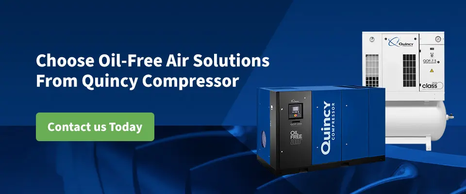 Choose Oil-Free Air Solutions From Quincy Compressor