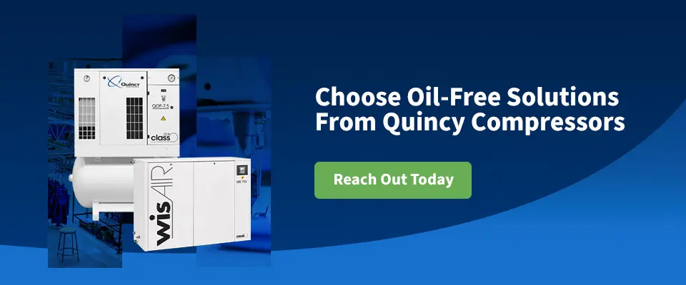Choose Oil-Free Solutions From Quincy Compressors